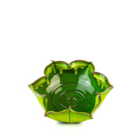 Hydria Original handgemachte Schale Blume klein von Kreta - grün
