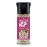 Anatoli weiße Pfefferkörner 45g in Gewürzmühle