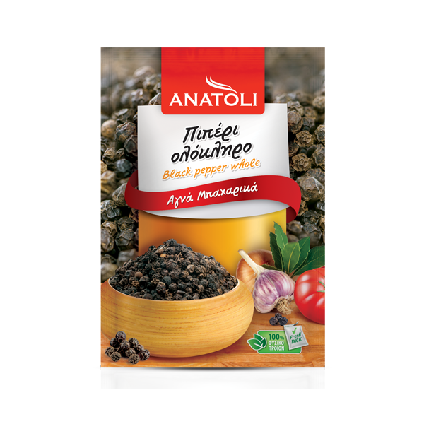 Anatoli schwarzer Pfeffer Körner 50g Beutel