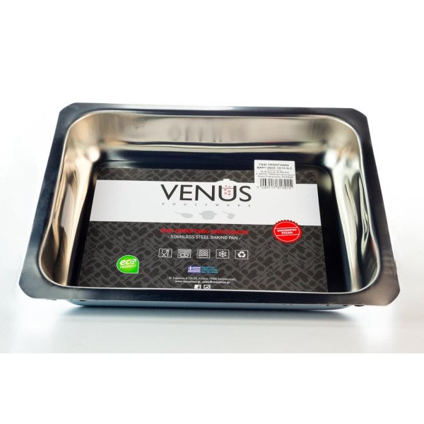 Blechform Rechteckig 18/10  Nr. 4 (43x33x6,5) von Venus Houseware