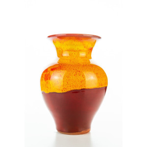 Hydria Original handgemachte Vase klein von Kreta - rot