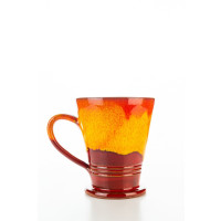 Hydria Original handgemachte Keramik Tasse Trapez von Kreta - rot