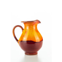 Hydria Original handgemachtes Keramik Milchkännchen von Kreta klein - rot