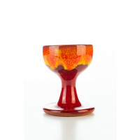 Hydria Original handgemachter Keramik Eierbecher von Kreta - rot