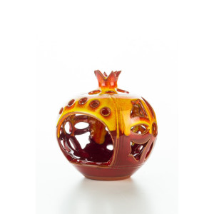Hydria Original handgemachter Granatapfel Teelichthalter...