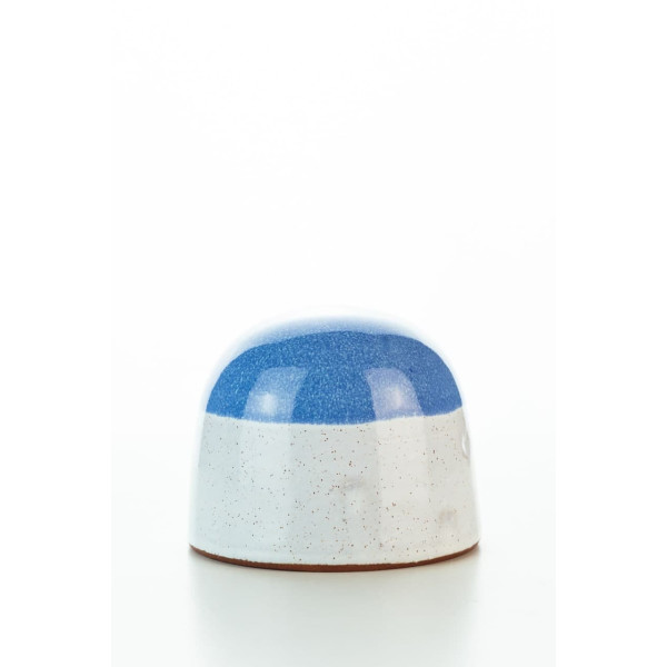 Hydria Original handgemachte Keramik Salzstreuer von Kreta - blau weiß