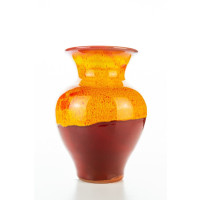Hydria Original handgemachte Vase mittel von Kreta -  rot