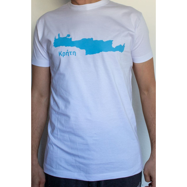 T-Shirt Creta weiß 100% Baumwolle Exclusive 180-185g-m²
