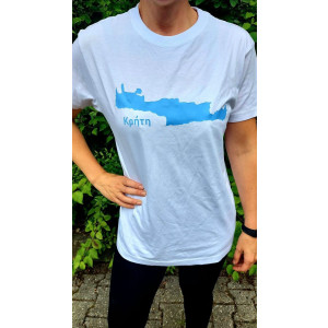 T-Shirt Creta weiß 100% Baumwolle Exclusive...