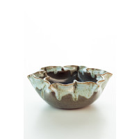 Hydria Original handgemachte Schale Blume Groß von Kreta - natur