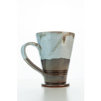 Hydria Original handgemachte Keramik Tasse Trapez XXL von Kreta - natur