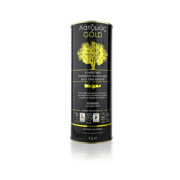 Latzimas Gold Extra Natives Olivenöl g.U. erste Kaltpressung (1 L Dose)