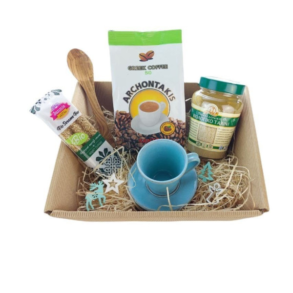 BIO Mokka Geschenkkorb verschiedene Farben