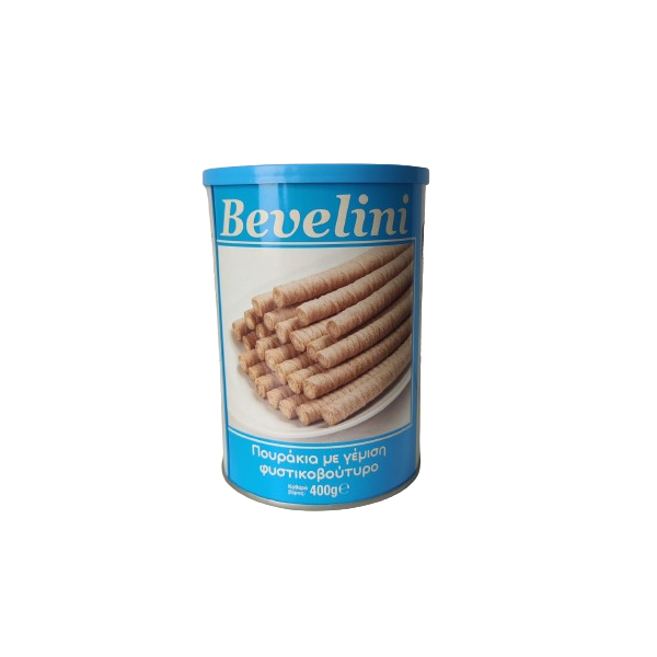 Bevelini Waffelrollen mit Erdnussbutter Creme (400g) Haitoglou