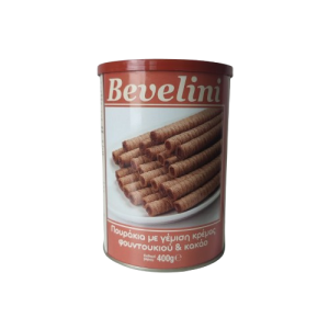 Bevelini Waffelrollen mit Kakao-Haselnusscreme (400g)...